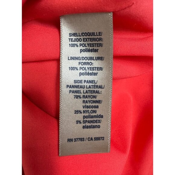 Rafaella Coral Lace Ponte Knit Shift Dress Size 1X 16 Summer Vibrant Plus Size - Picture 6 of 7